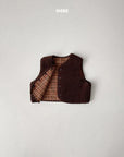 Check Fleece Vest