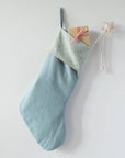 Starry Christmas Stocking Blue