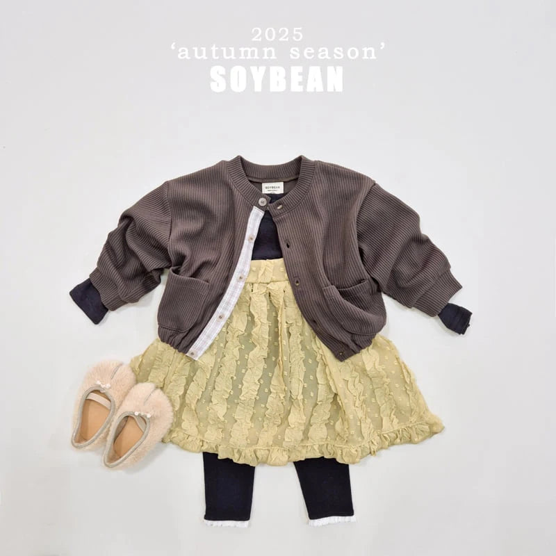 Checked Button Cardigan
