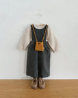 Peach Washed Overalls