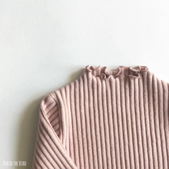 Fleece Ribbed Wave Tee