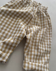 Mario Gingham Pants – Lässige Karo-Hose