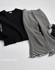 Striped Bootcut Pants