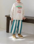 Big Stripe Pleated Pants