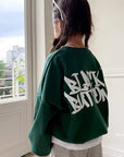 Black Button Sweatshirt