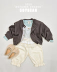 Checked Button Cardigan