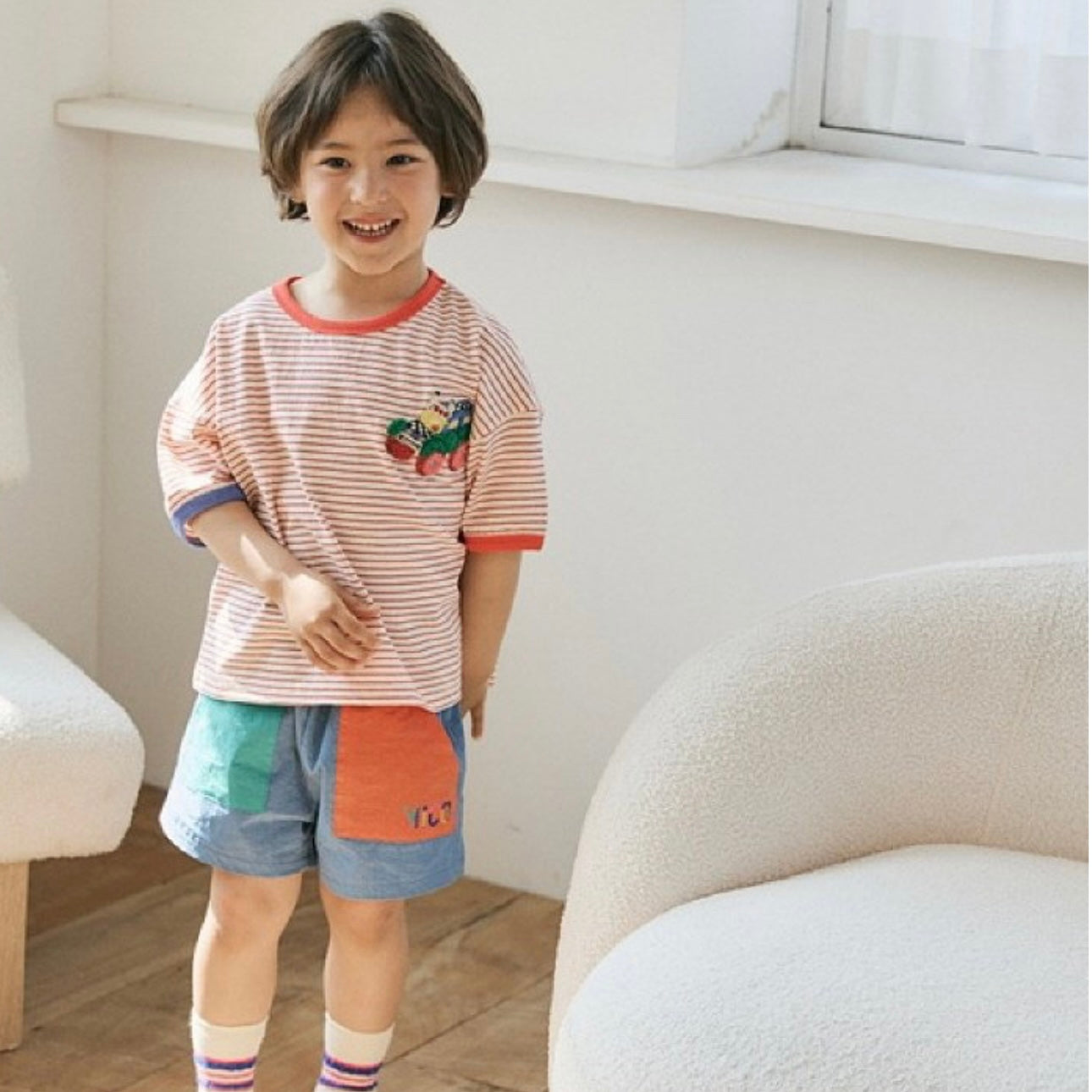 Ani Car Stripe Tee