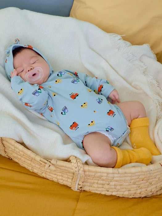 Car Bodysuit + Bonnet Set (Bebe)