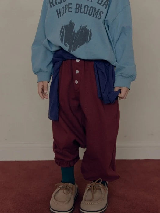 Button Jogger Pants