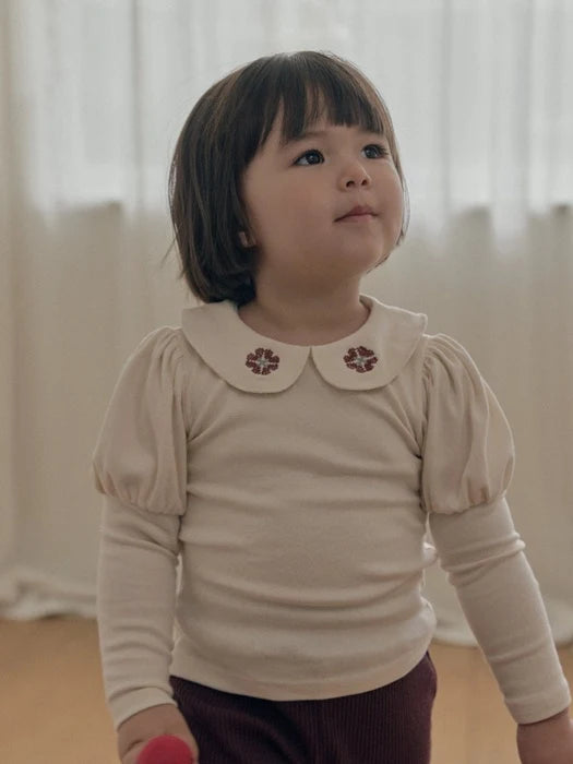 Little Foxx – Collar Embroidery Tee