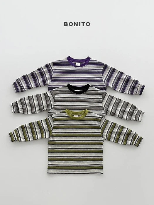 Little Foxx – Track Stripe Ribbed Tee
