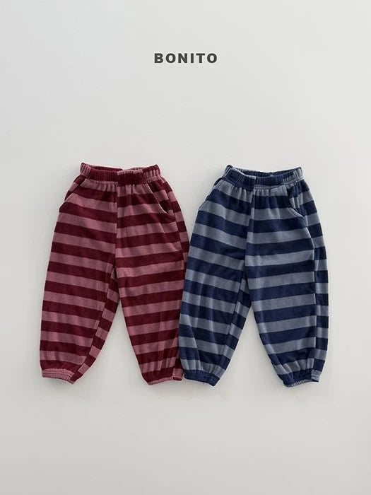 Little Foxx – Stripe Knit Jogger Pants