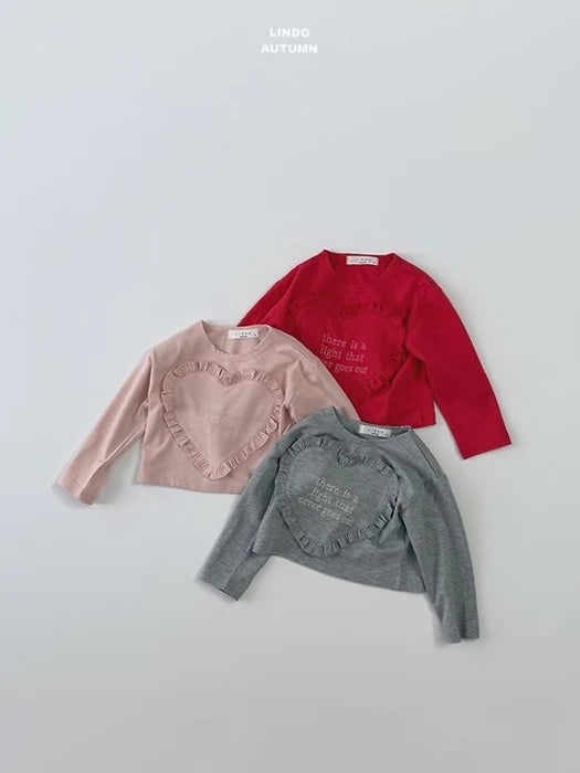 Little Foxx – Hearts Frill Tee