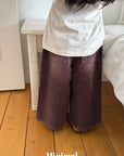 Little Foxx – Ribbed Sand Denim Pants