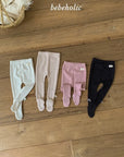 Little Foxx – Tone Tone Ribbon Footed Leggings