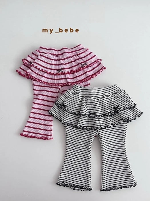 Little Foxx – Double Ribbon Tiered Pants