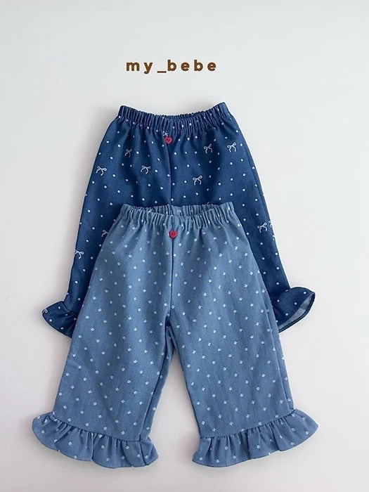 Little Foxx – Denim Frill Pants