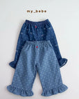Little Foxx – Denim Frill Pants
