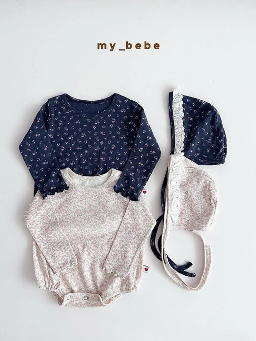 Little Foxx – Floral Suit Set (Bonnet Set)