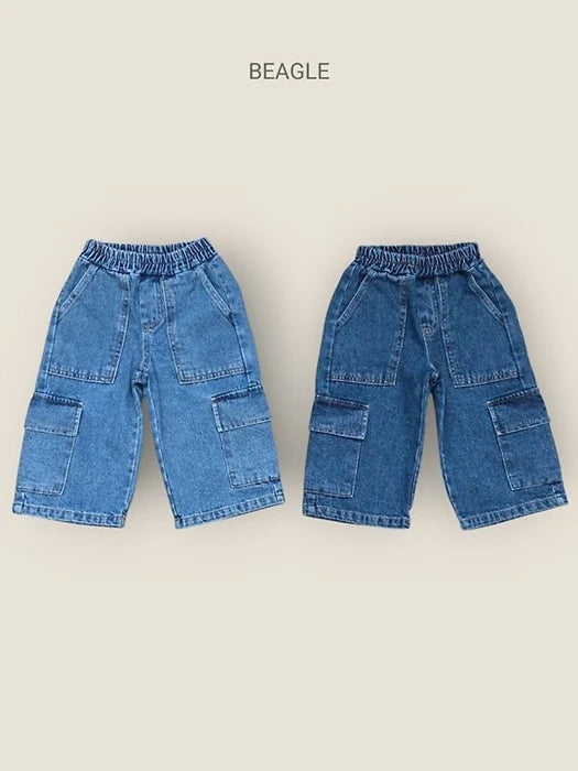 Little Foxx – Awning Cargo Denim Pants