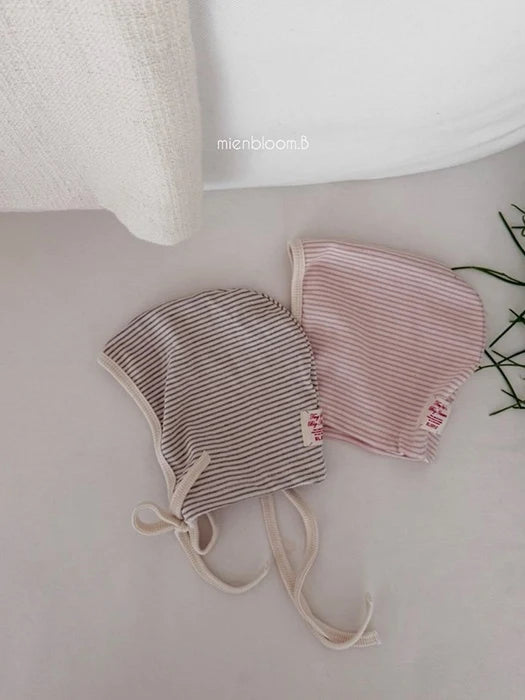 Little Foxx – Bebe Natural Stripe Bonnet