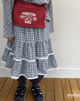 Little Foxx – Tiered Check Skirt