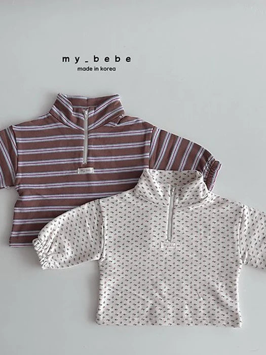 Little Foxx – French Terry Anorak Stripe Top