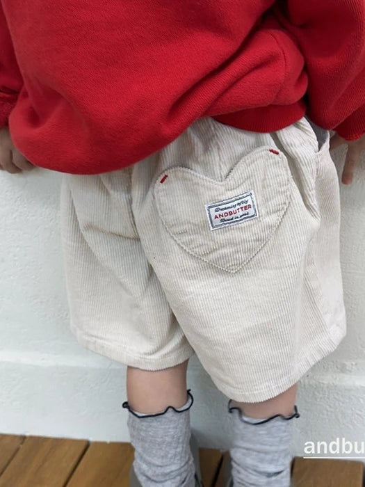 Little Foxx – Corduroy Heart Pants