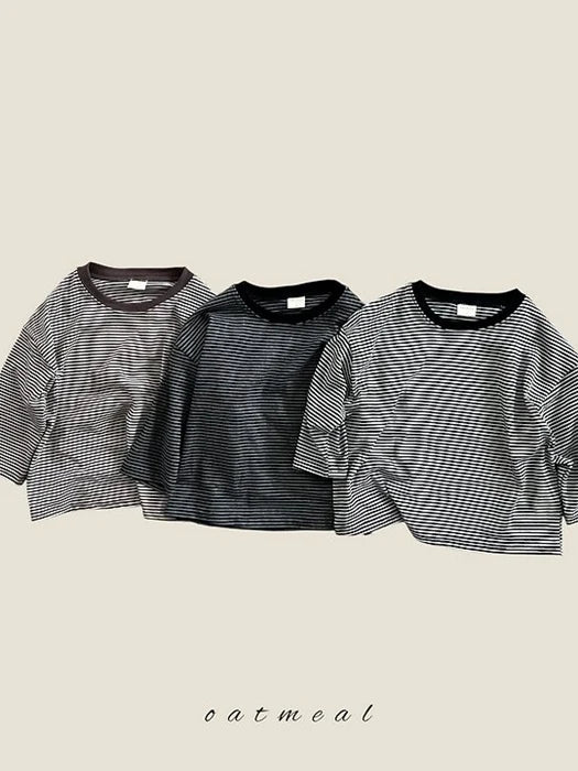 Little Foxx – Pretzel Stripe Round Neck Tee