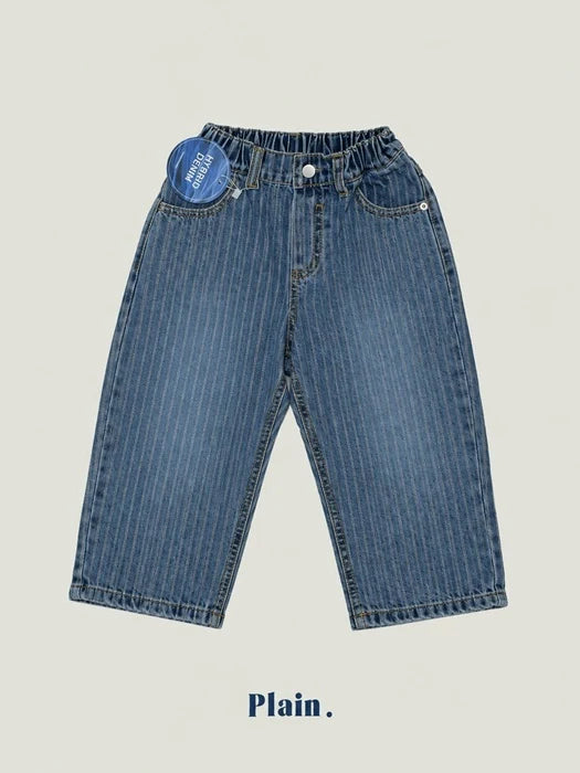 Little Foxx – Jacquard Denim Pants