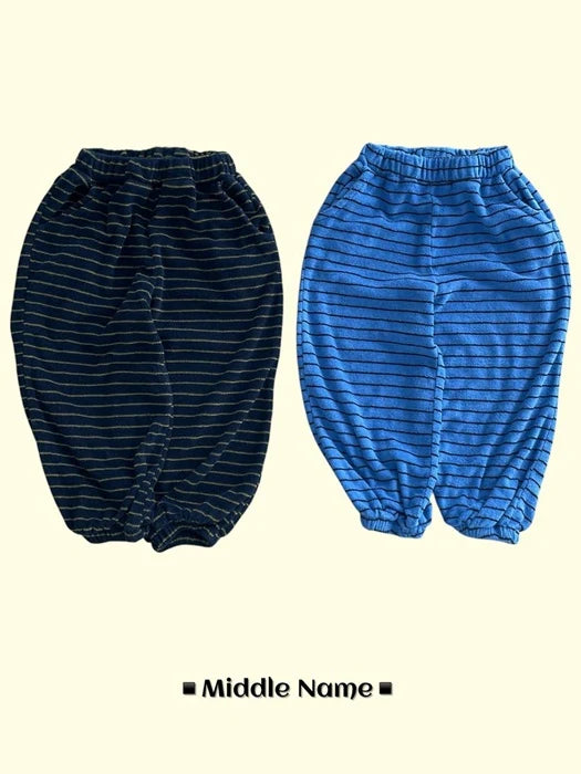 Little Foxx – Terry Stripe Jogger Pants