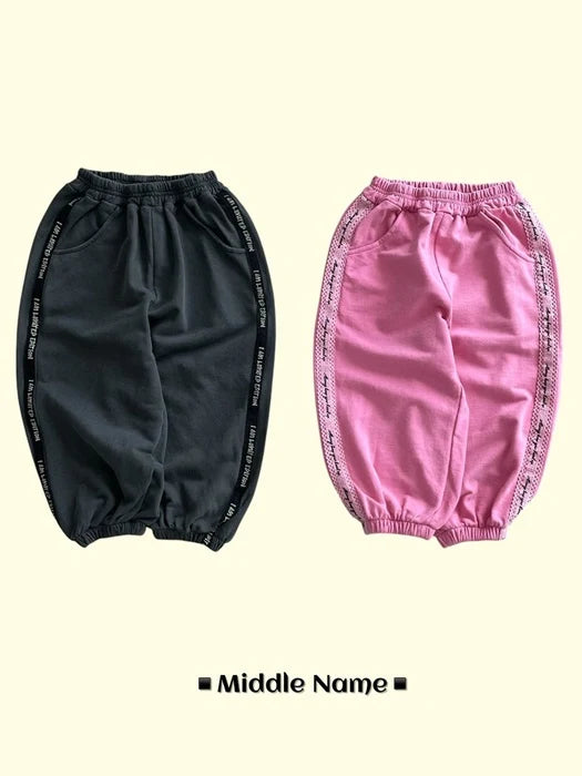 Little Foxx – Pigment Tape Jogger Pants