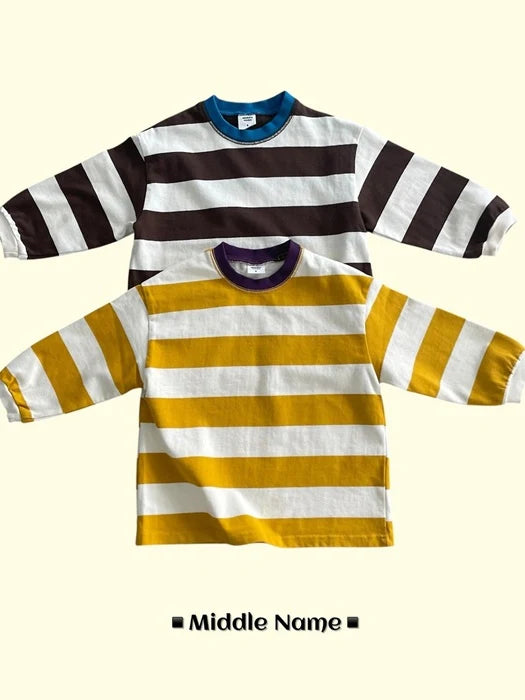 Little Foxx – Milk Colored Stripe Tee