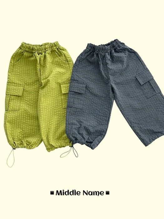 Little Foxx – Cargo Embo Check Pants