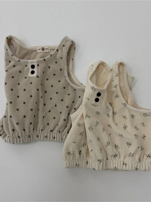 Little Foxx – Bebe Dot Mango Sleeveless