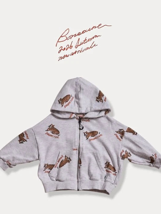 Little Foxx – Lion Graphic Hood Zip-up