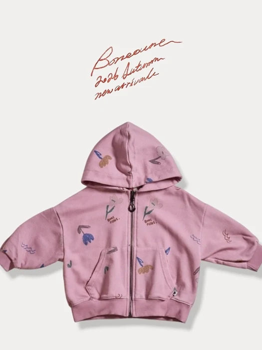 Little Foxx – Chello Flower Pigment Hood Zip-up