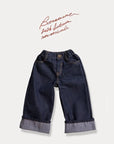 Little Foxx – Wide Roll-up Non Faded Pants