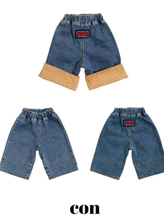 Little Foxx – Wash Roll-up Denim Pants