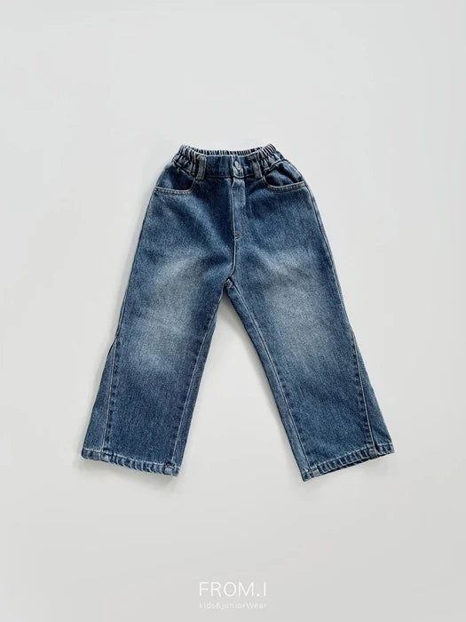 Little Foxx – Slit Flare Denim Pants