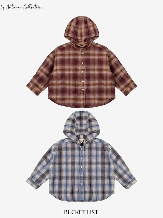 Little Foxx – Hood Check Shirt