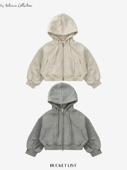 Little Foxx – Two Way Crop Hood Zip-up