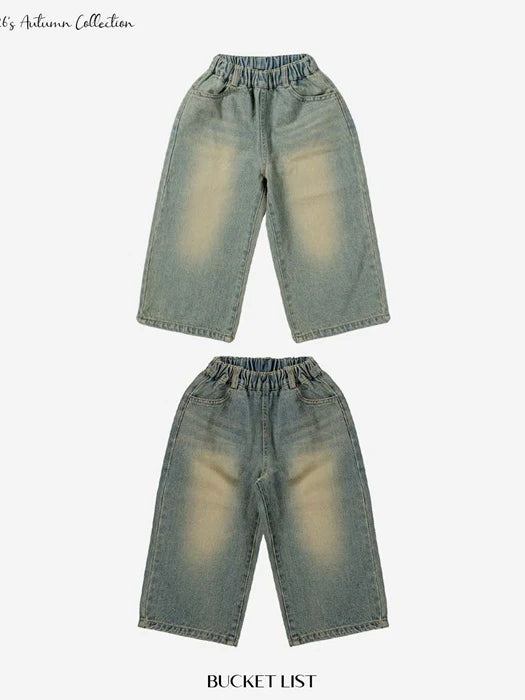 Little Foxx – Cat Brushed Denim Pants