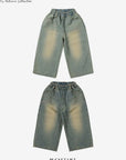 Little Foxx – Cat Brushed Denim Pants