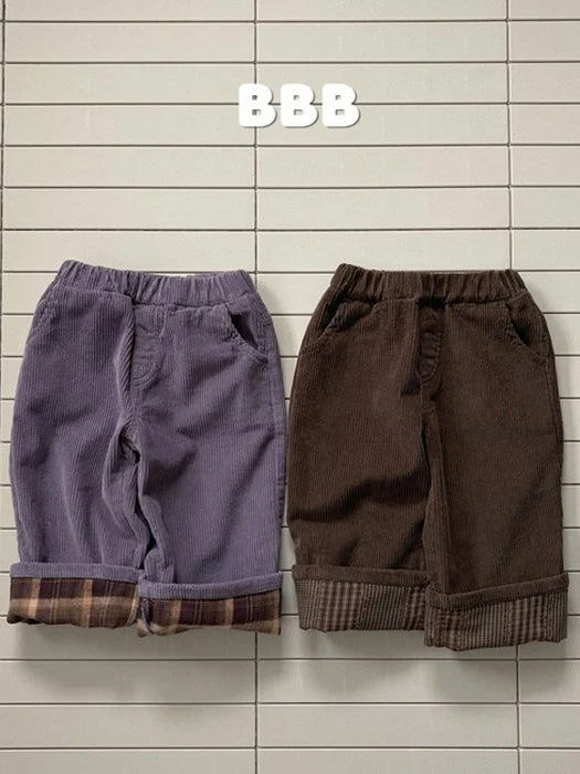 Little Foxx – Corduroy Roll-up Pants