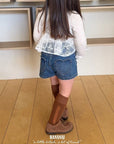 Little Foxx – Peanut Heart Denim Pants