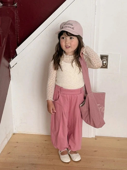Little Foxx – Ecru Jogger Pants