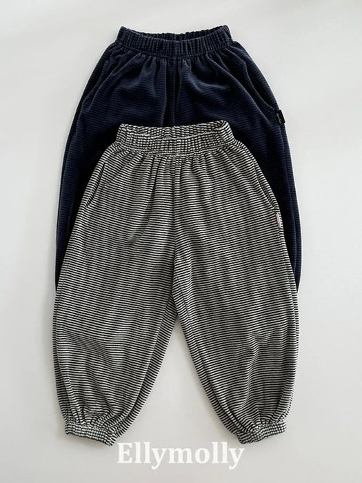 Little Foxx – Veloure Stripe Jogger Pants