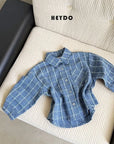 Little Foxx – Denim Check Shirt