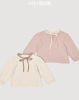 Little Foxx – Creamy Ribbon Puff Tee